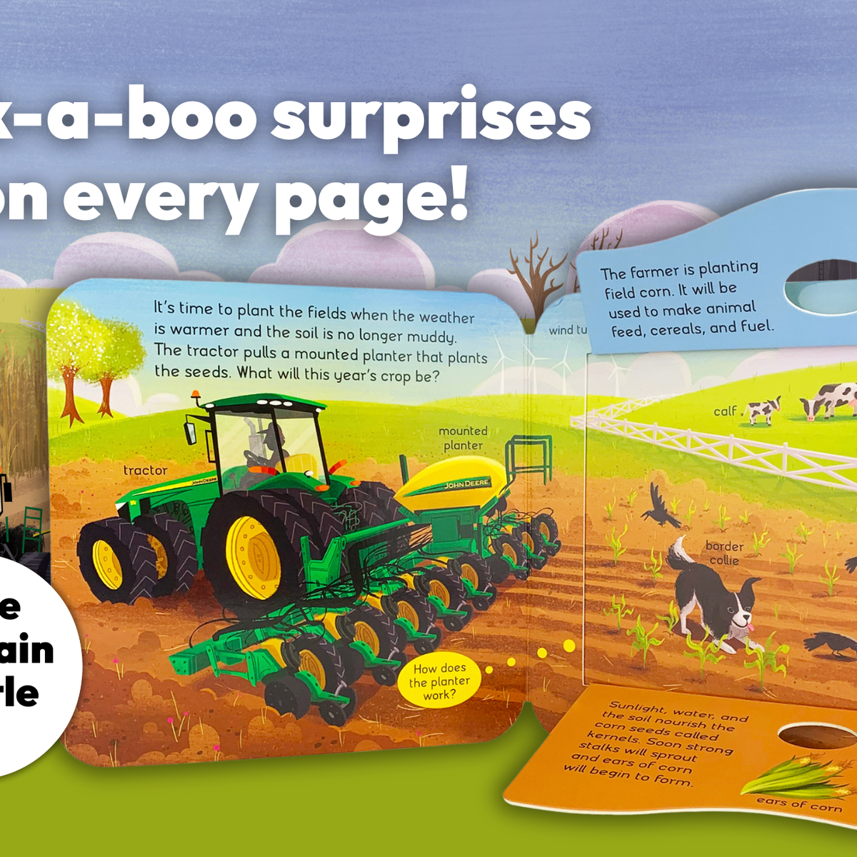 John Deere Kids Dirt Lift a Flap Board Book
