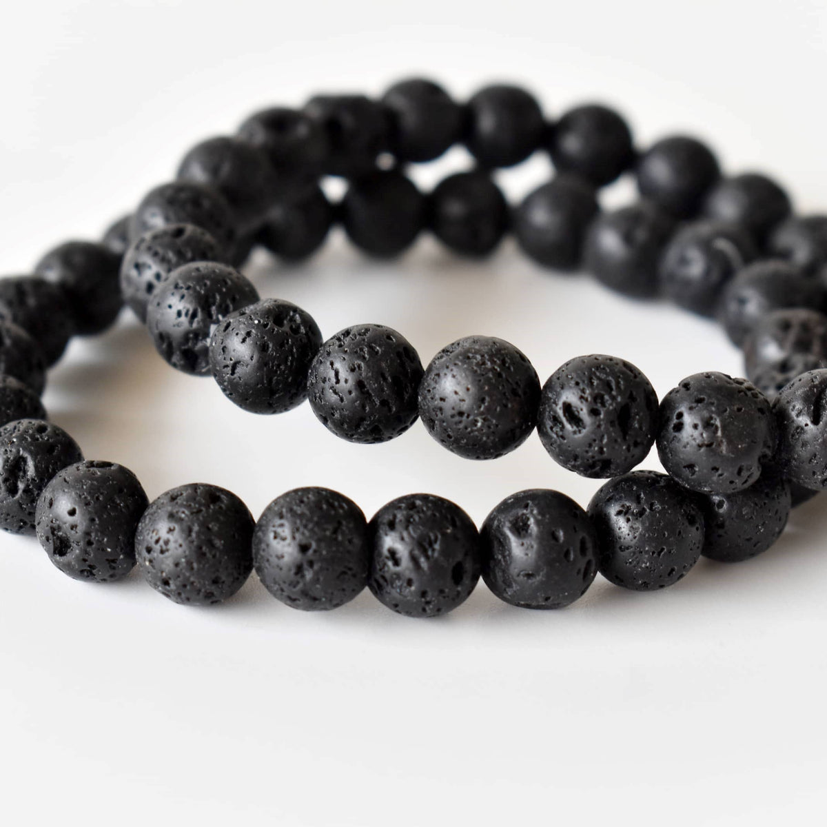 Crystal Bracelet | Lava Bracelet | Healing Gemstone Bracelet: 8mm