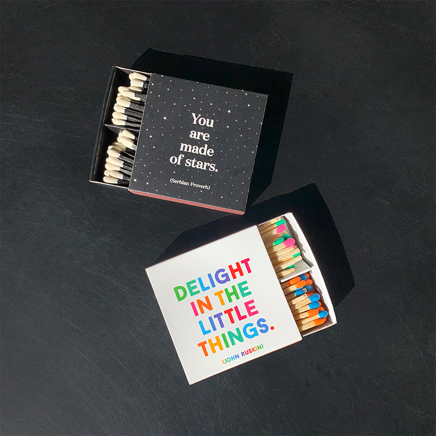 Matchboxes - X109 - Let Your Light Shine (Wilferd Peterson) - Candle Queen Candles