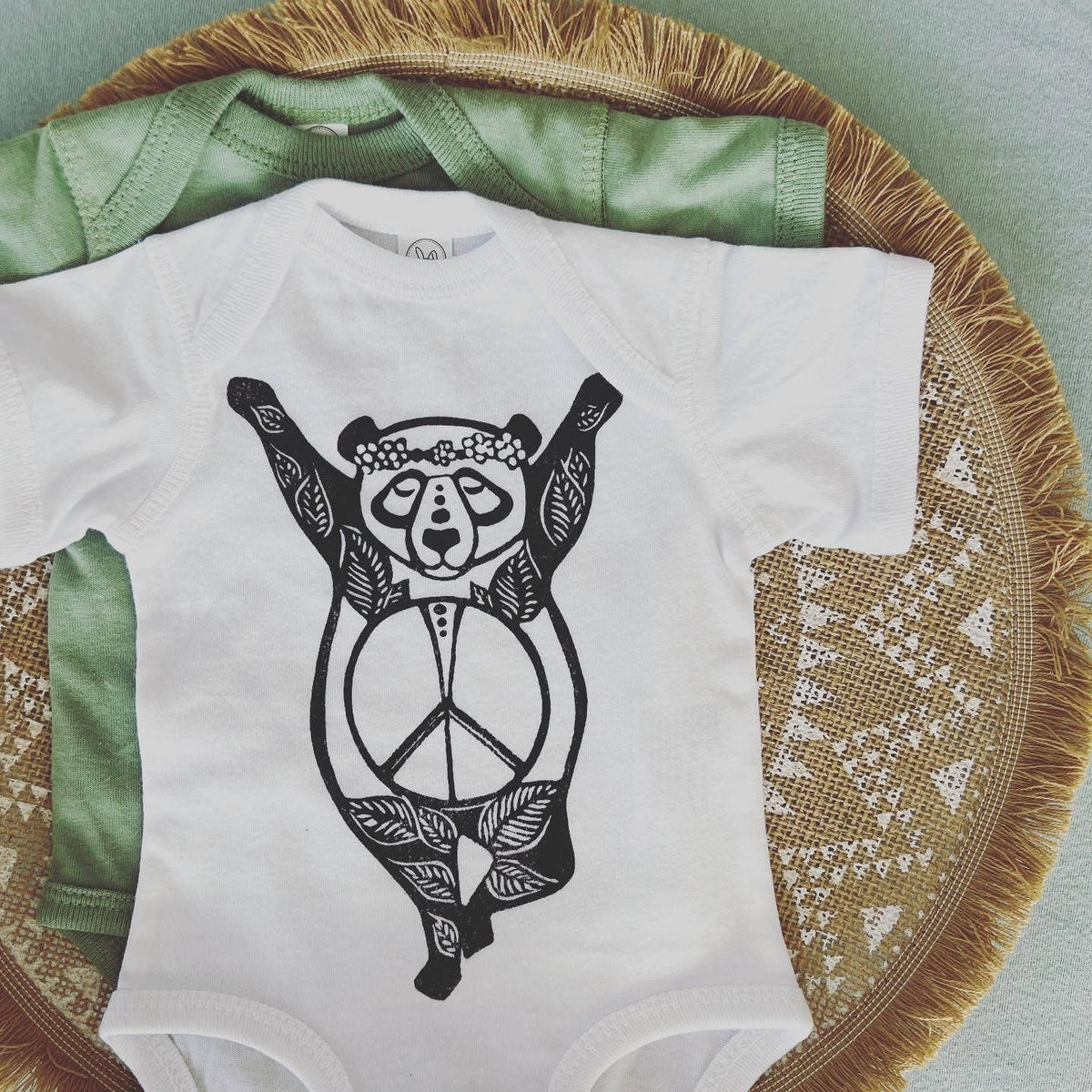 Inner Peace Panda Baby Onesie