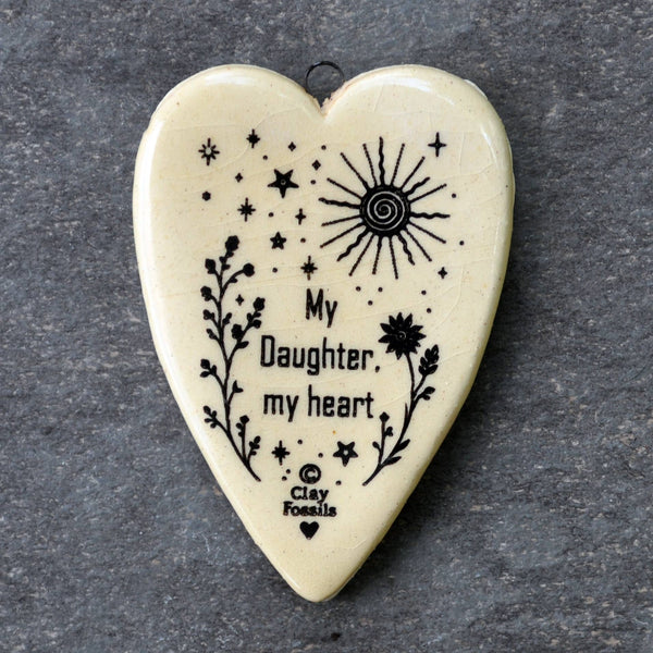 My Daughter, my heart, Heart Ornament