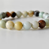 Healing Bracelet | Multi Amazonite | Gemstone Bracelet: 6mm - Candle Queen Candles