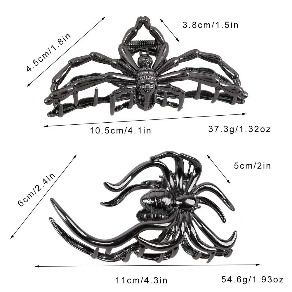 Halloween Hair Clip Metal Spider Hair Clip claw