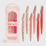 Recycled Plastic Dermaplaners 6pc Set - Asstd Cherry Blossom - Candle Queen Candles