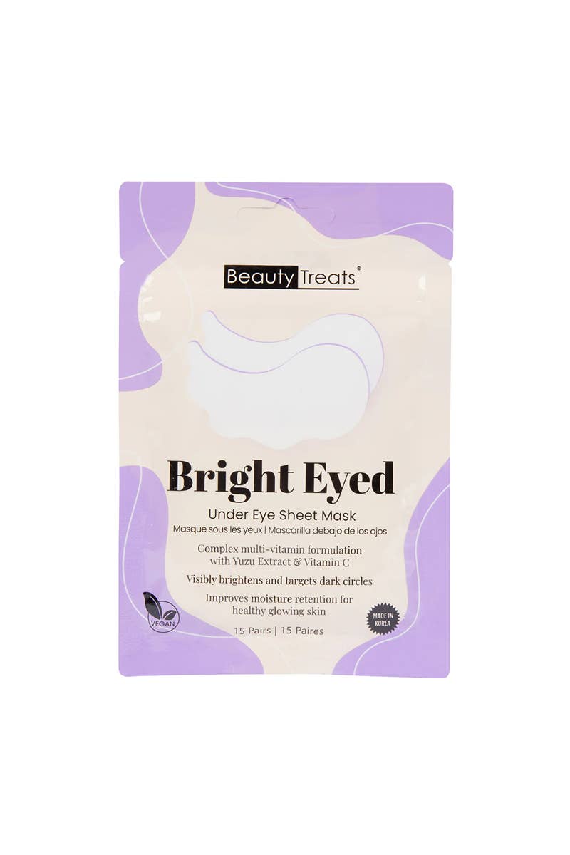 Beauty Treats 243 Bright Eyed Under Eye Mask - 12pc