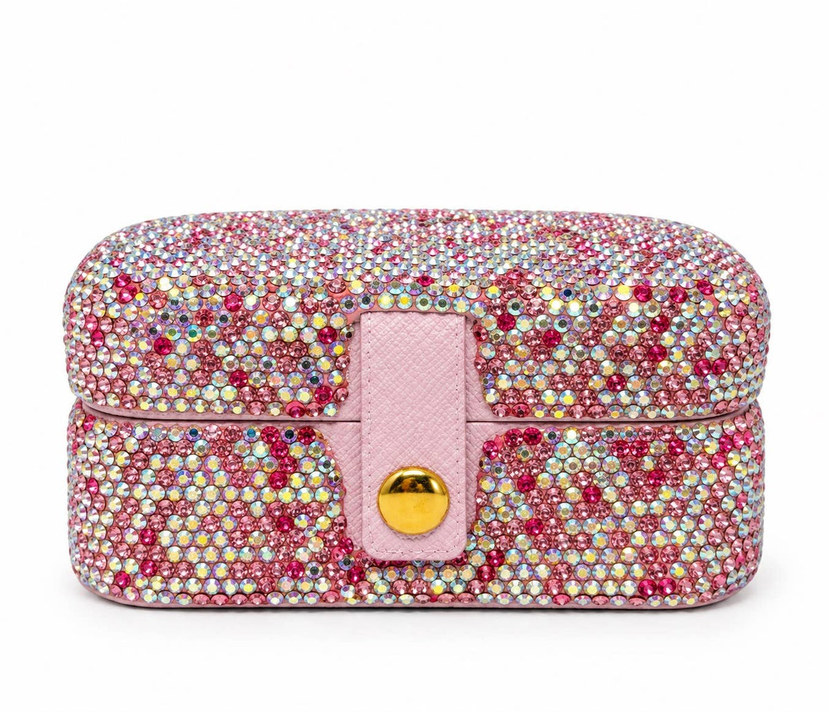 Bling Travel Jewelry Box: Pink