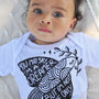 Peace Dove Baby Onesie: White