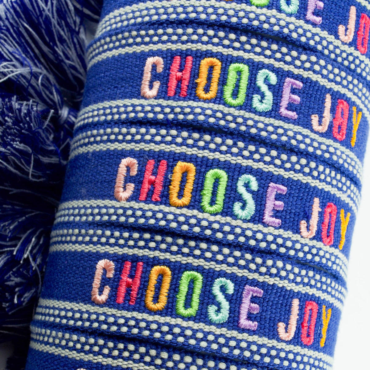 Colorful Embroidered Bracelets: Blush | Be Kind