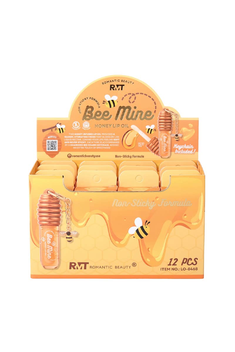 Romantic Beauty LO-8468 Bee Mine Honey Lip Oil &Keychain -12