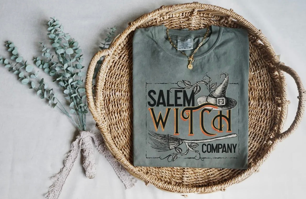 Salem Witch tee moss green (Med-3XL)