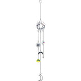 Crystal Hanging String-AB Mini Discs &Evil Eye & Moon Charms - Candle Queen Candles