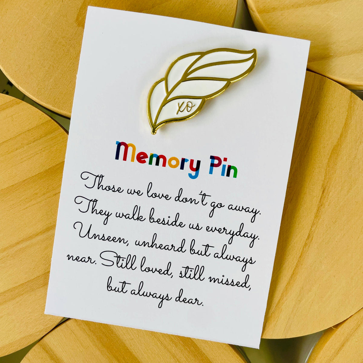 Angel Feather Memory Pin
