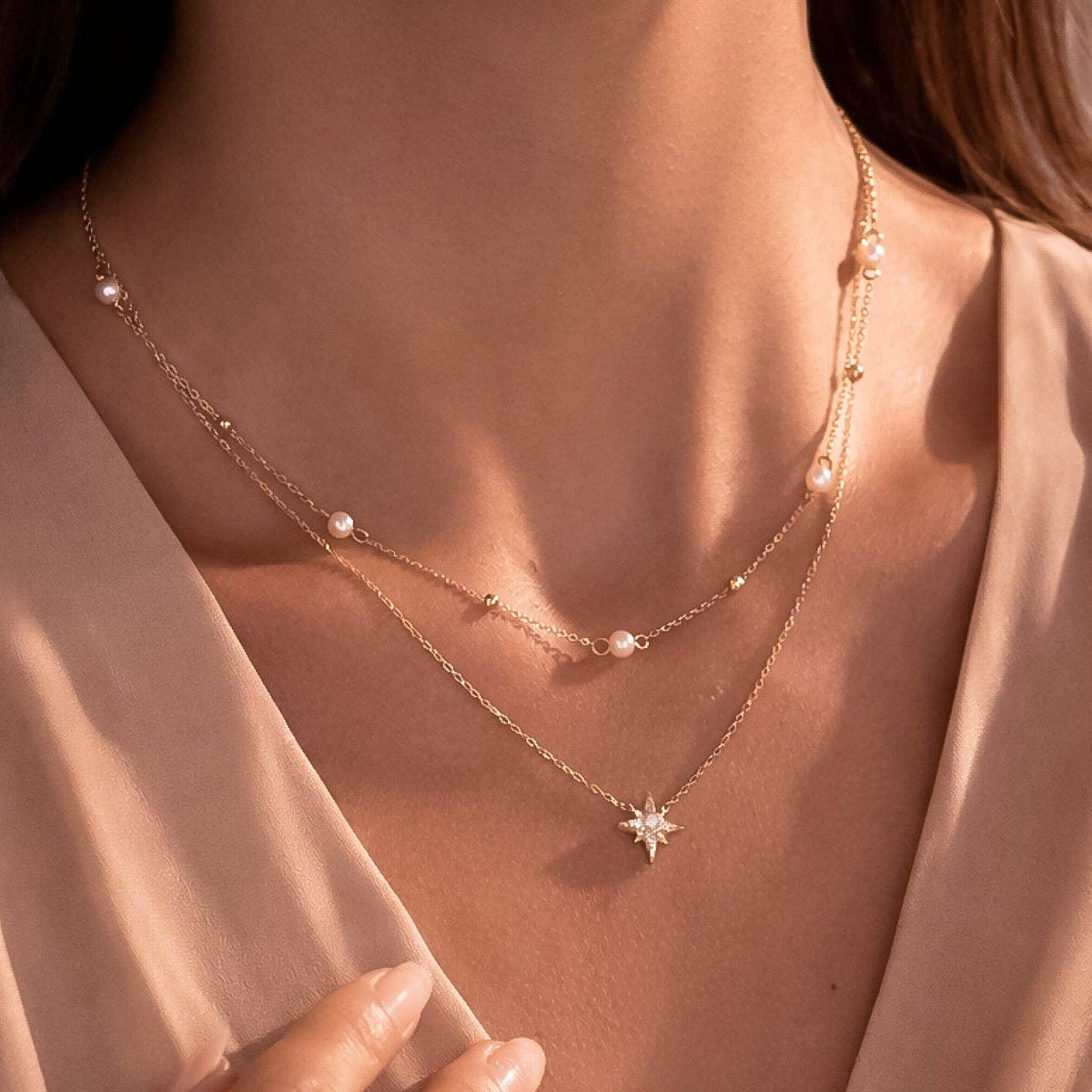 18K Gold Plated Waterproof Stainless Steel Chain Necklace