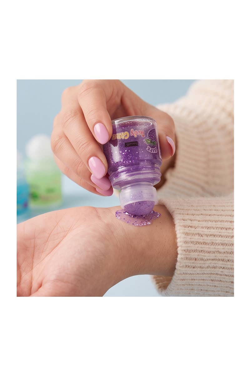 Beauty Treats 2203D Large Roll-on Body Glitter Gel - 24pc