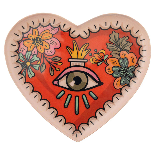 Small Heart Enamel Trays: Sacred