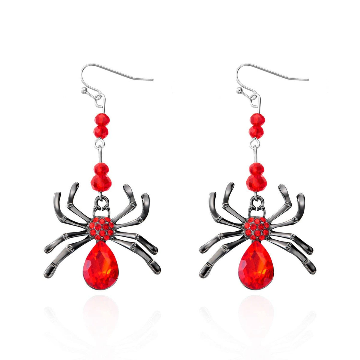 Halloween Funny Spider Women's Earrings: Colorful spider