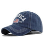 Fourth of July American flag baseball cap: Navy blue