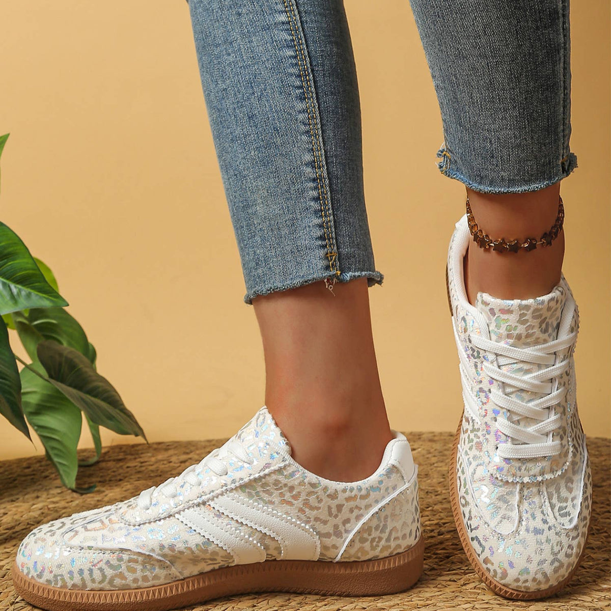 Shimmer Leopard Sneakers