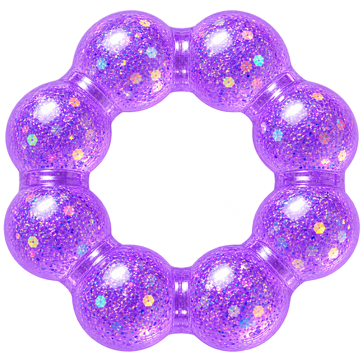 Fun Doh Squishy Sparkle Glitter Sensory Bracelet- 12/Display: Wholesale Price