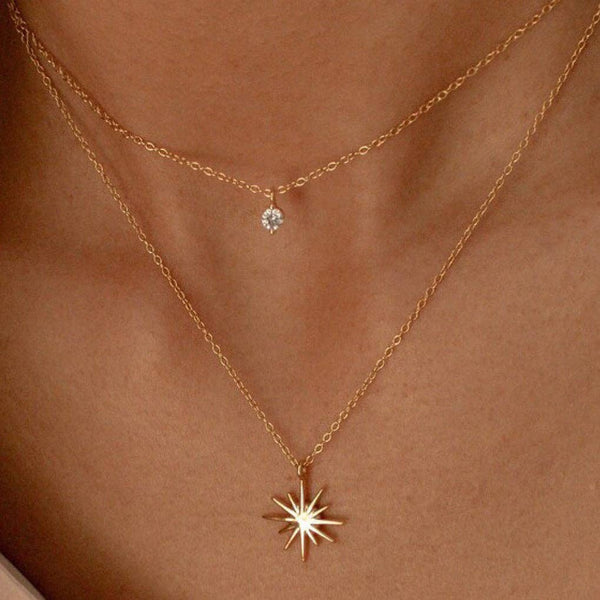 18K Gold Plated Waterproof Stainless Steel Chain Necklace