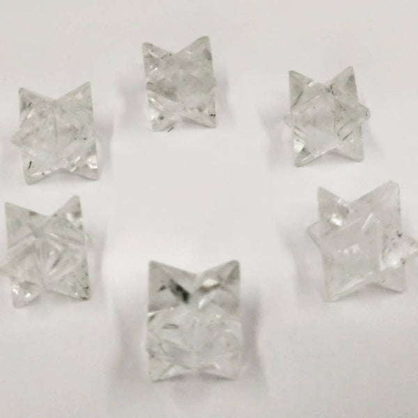 Crystal Merkaba Stars, Crystal Grid, Energy Healing Sacred: Crystal Quartz / Solid Gemstone