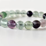 Healing Bracelet | Multi Fluorite | Gemstone Bracelet: 8mm - Candle Queen Candles