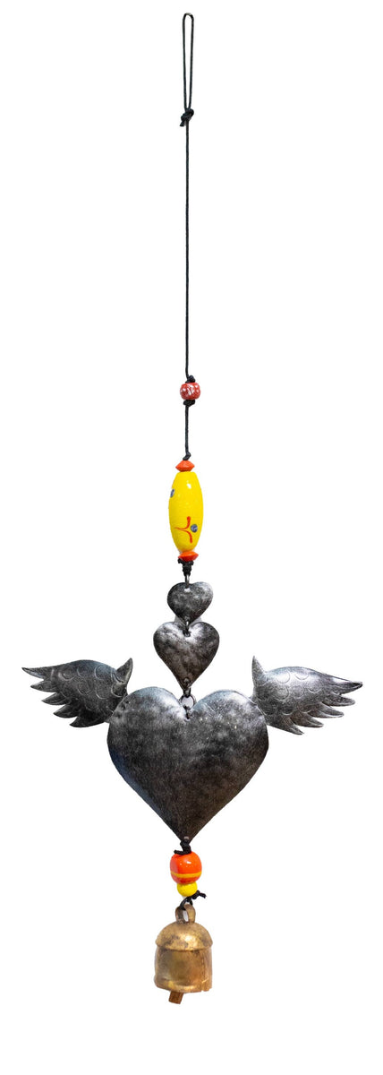 The Winged Heart: Beads & Bell