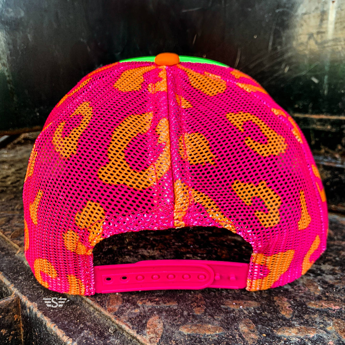 NEON LEOPARD Magna Pony™ Mesh Foam Trucker Hat