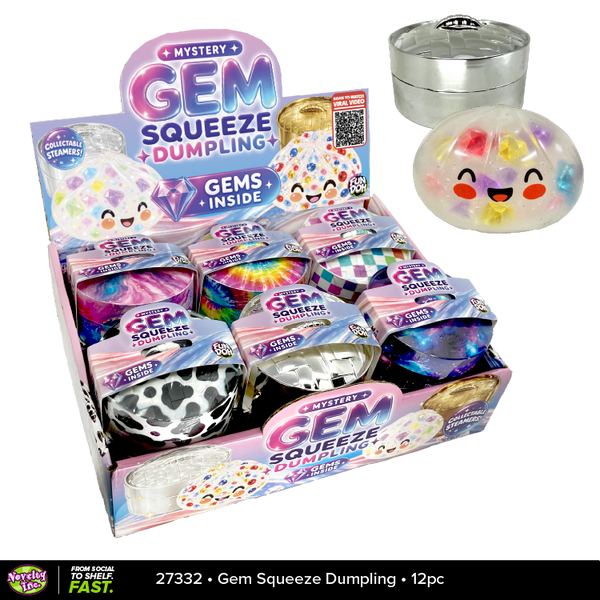 Fun Doh Mystery Gem Filled Squishy Dumpling Toy-1pc
