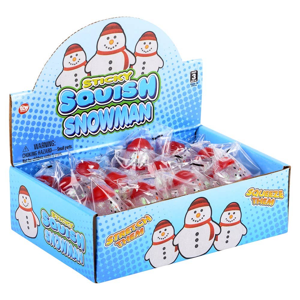 2.25" SQUISH STICKY  SNOWMAN