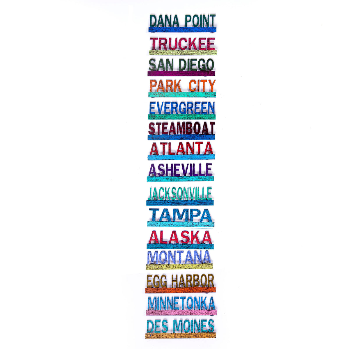 Magnet Word metal art: LEAVENWORTH