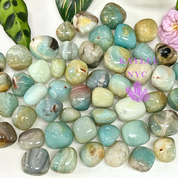 Natural Amazonite Sky Blue Quartz Tumble