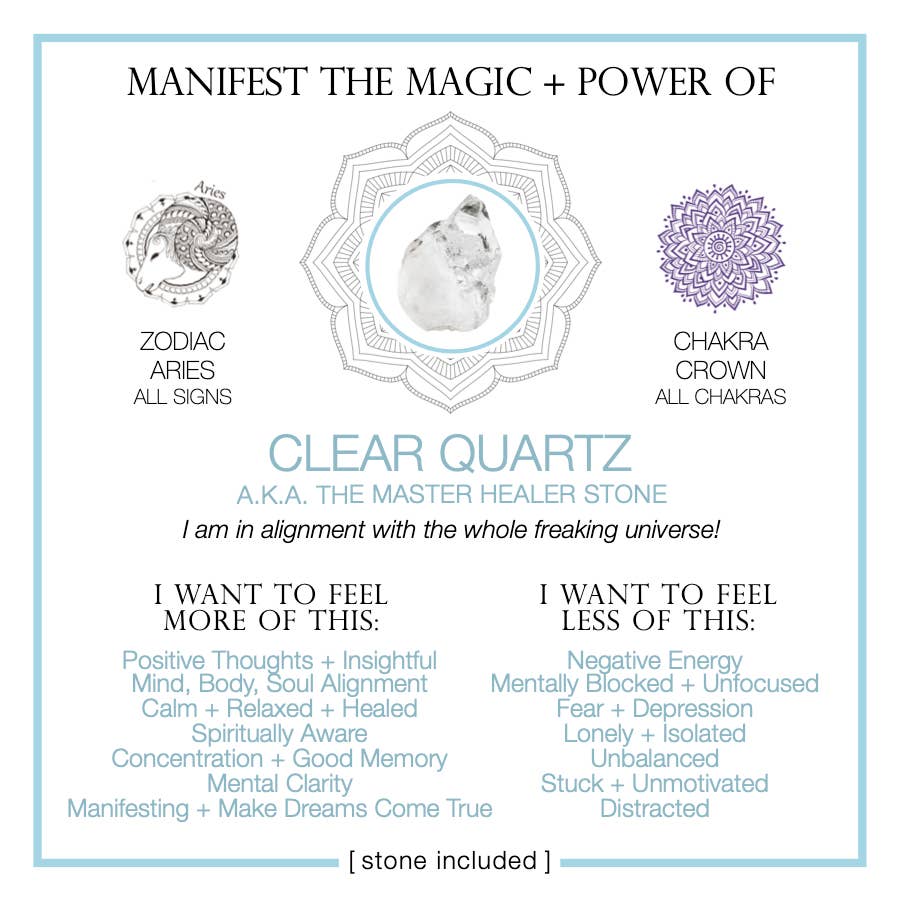 MANIFEST THE MAGIC + POWER OF YOUR CRYSTAL CLEAR QUARTZ
