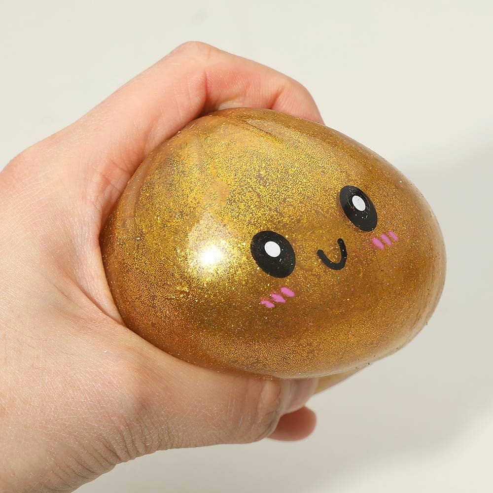 Cute Glitter Dumpling Squishy Stress Relief Ball Toy