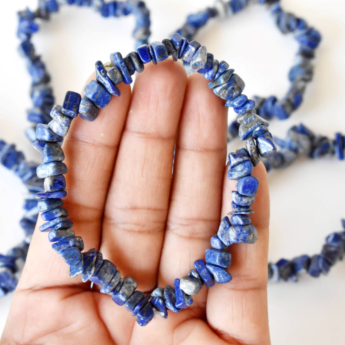 Healing Stone | Lapis Lazuli | Spiritual Gift |Chip Bracelet