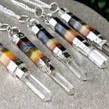 Dowsing Pendulum | Chakra Pendulum | Faceted Pendulums: Faceted - Candle Queen Candles