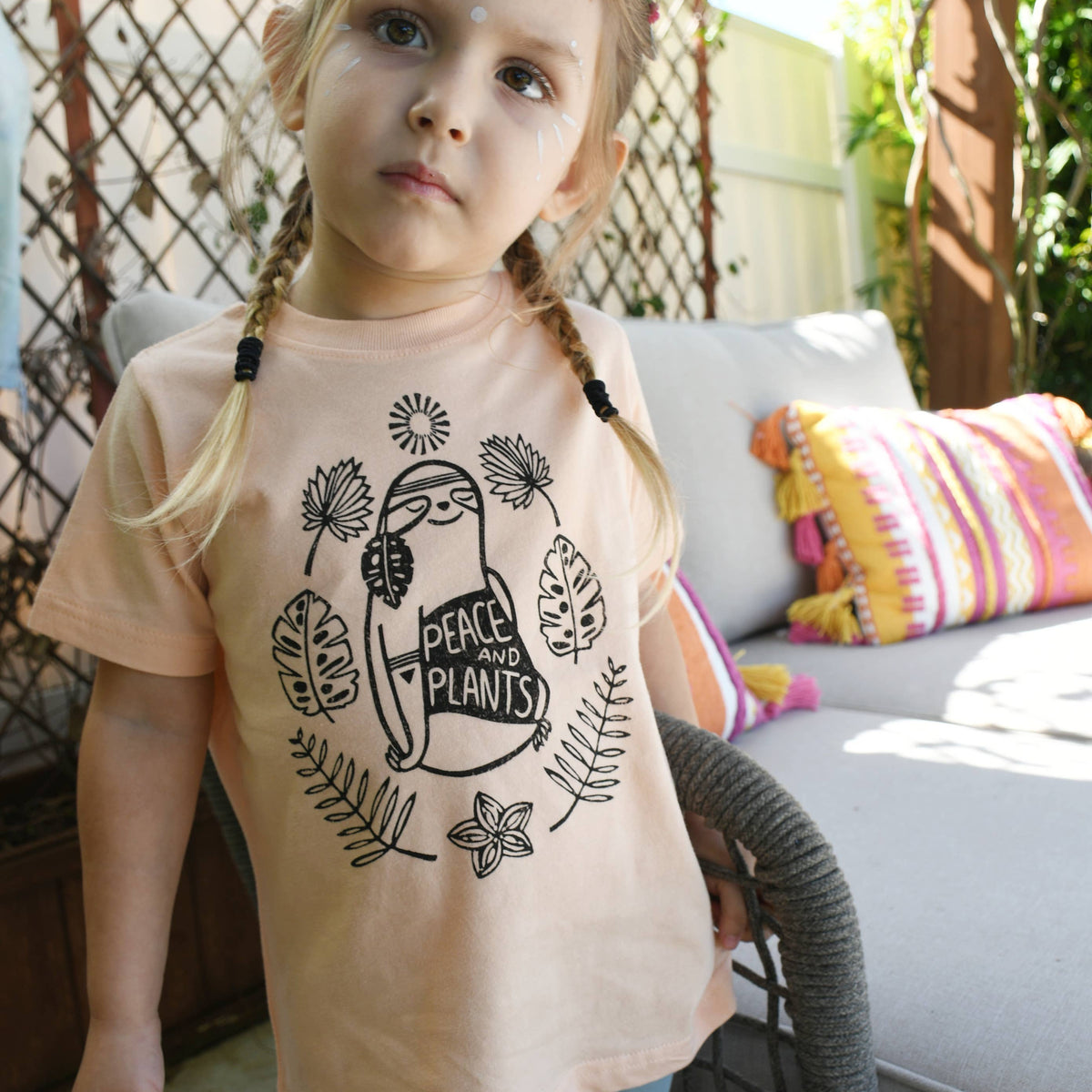 Free Spirit Sloth Kids Tee Shirt: 2T