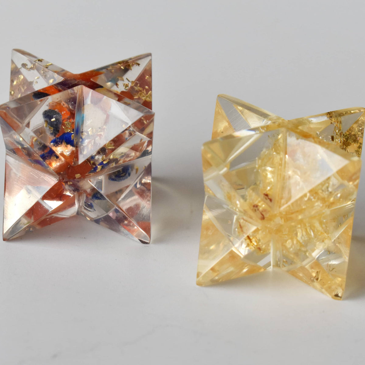 Crystal Merkaba Stars, Crystal Grid, Energy Healing Sacred: Crystal Quartz / Solid Gemstone
