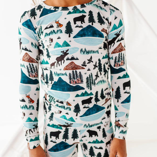 Kids Bamboo Pajamas - Into The Wild Mountain : 3