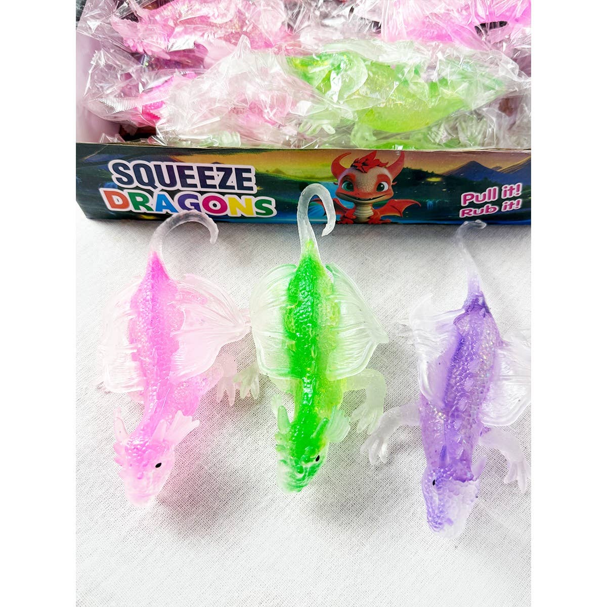 Flying Dragon Maltose Squishy Toys: MIX COLOR / ONE(12)