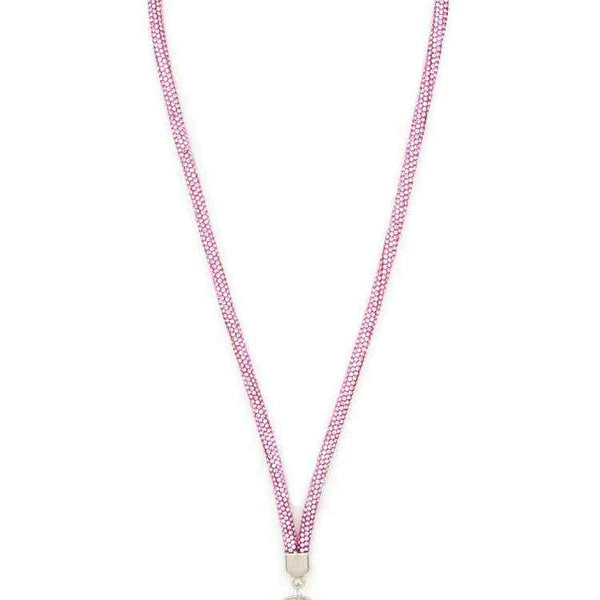 Rhinestone Sparkle Landyard: Pink