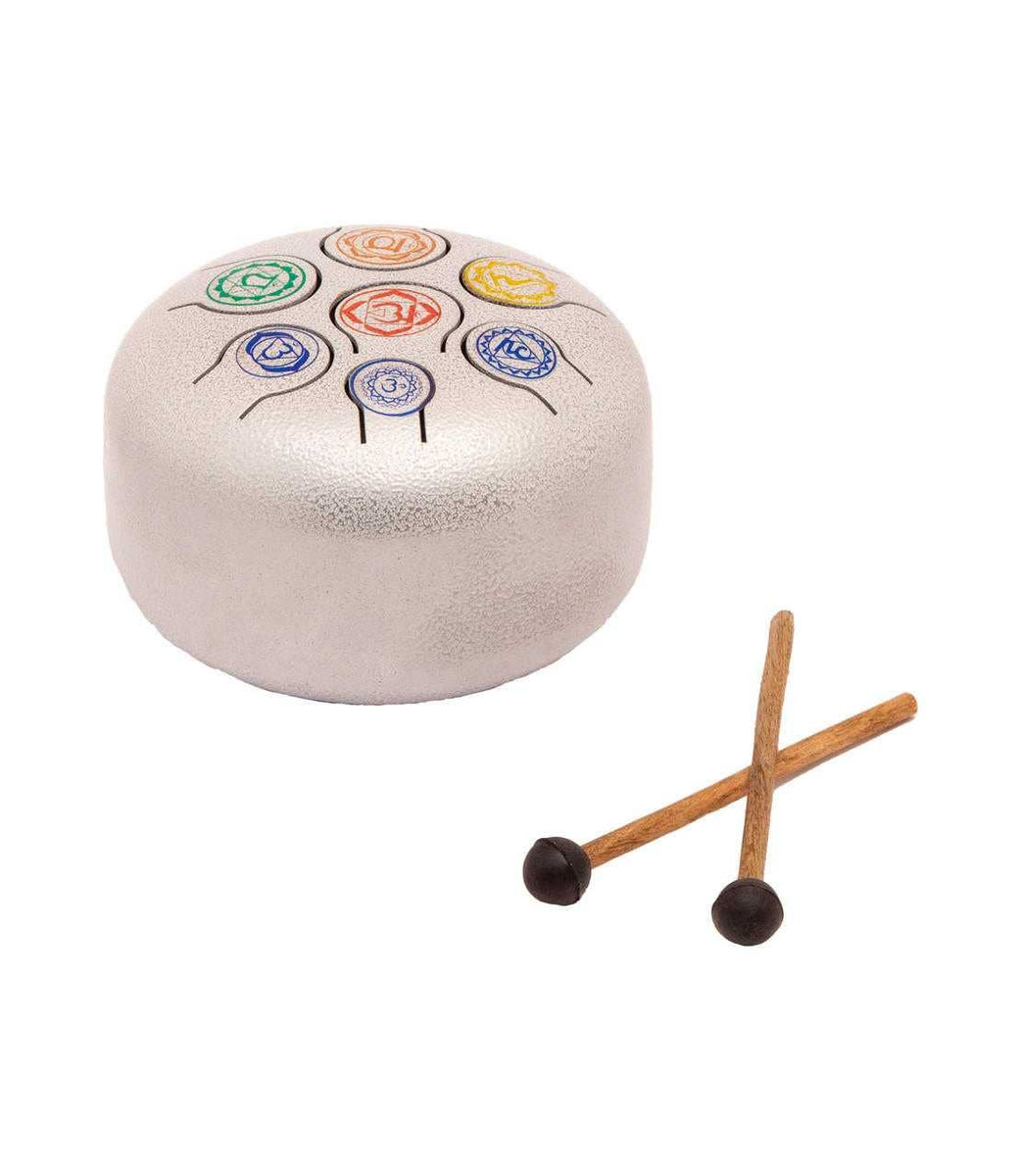 Happy drum (steel tongue) 7 CHAKRAS approx. 7" - Candle Queen Candles