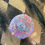 Donut Bath Bomb + Disco Ball Charm (Purple)