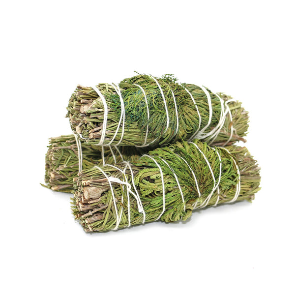 'Jericho Dreams' Floral Rosemary Sage Smudge Stick (4 in.)