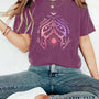 Field of Dreams: Wildflower & Moth Graphic Tee: Berry