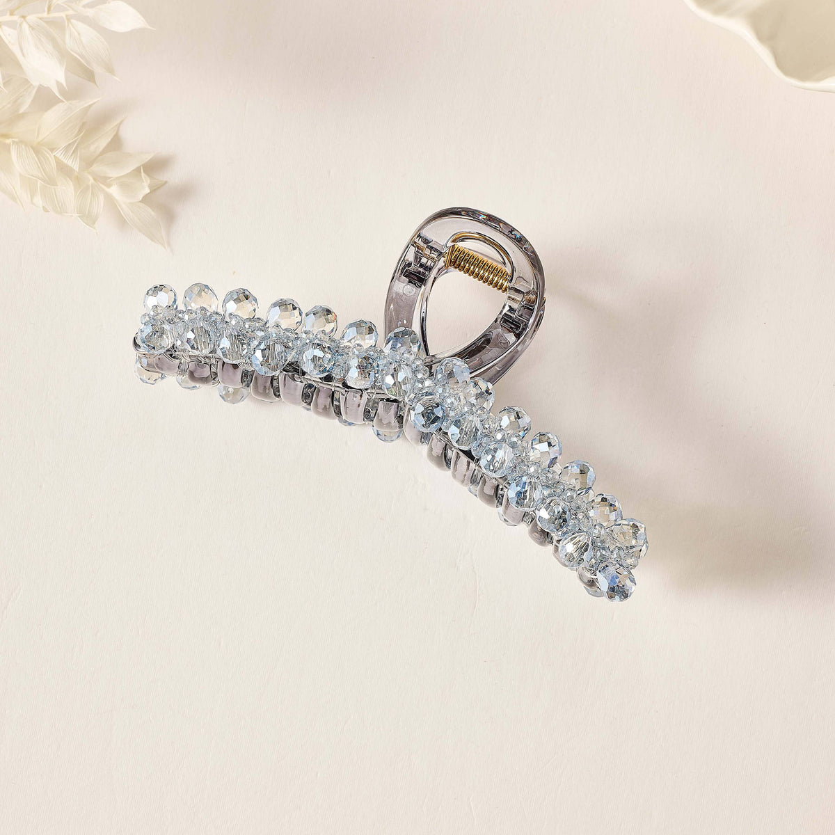 Crystal Acrylic Hair Clip L5194: Black