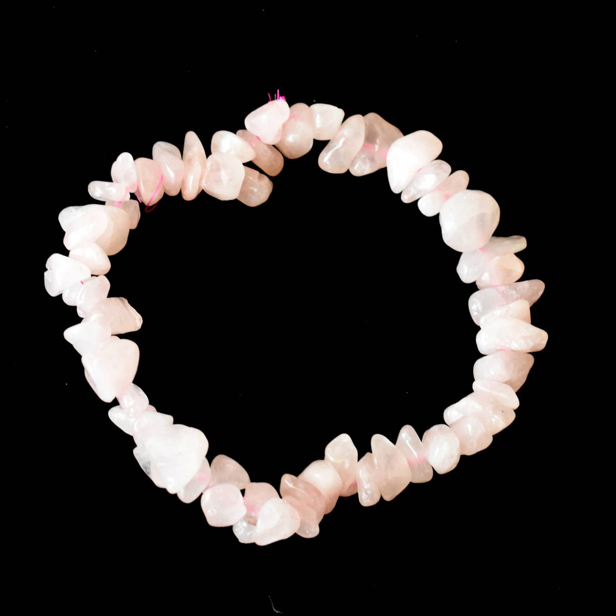 Healing Stone | Rose Quartz | Spiritual Gift | Chip Bracelet - Candle Queen Candles