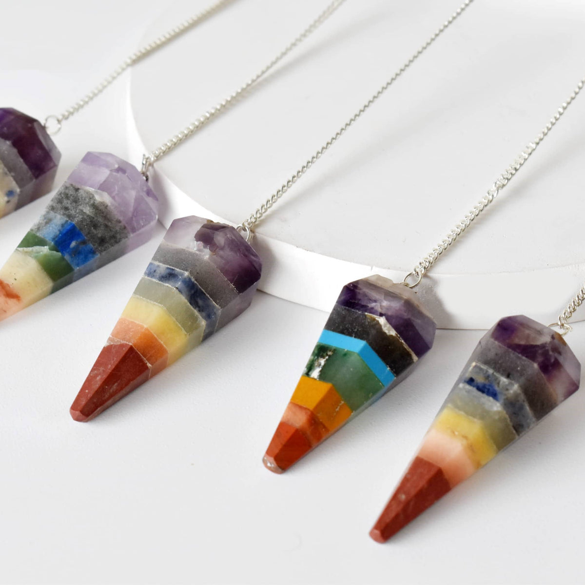 Dowsing Pendulum | Chakra Pendulum | Faceted Pendulums: Faceted - Candle Queen Candles