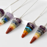 Dowsing Pendulum | Chakra Pendulum | Faceted Pendulums: Faceted - Candle Queen Candles