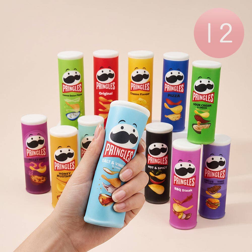 12PCS - Potato Chip Can Squeeze Squishy Stress Relief Toy Set